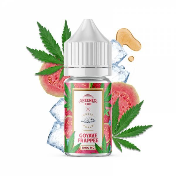 🍹 Délice tropical : Découvrez Goyave Frappée de Greeneo, un e-liquide qui capture l'essence d'une goyave fraîchement frappée. Chaque inhalation vous plonge dans un tourbillon de saveurs exotiques et rafraîchissantes 🌴🍈, offrant une expérience gustative incomparable.

💧 Dosage puissant : Avec 1000 mg de CBD, ce e-liquide de 30ML est conçu pour ceux qui recherchent à la fois une saveur fruitée et des bienfaits relaxants. Profitez d'une détente profonde tout en savourant un goût intense de goyave.

📦 Format généreux : Le flacon de 30ML vous permet de prolonger le plaisir et de bénéficier de ses effets apaisants plus longtemps.