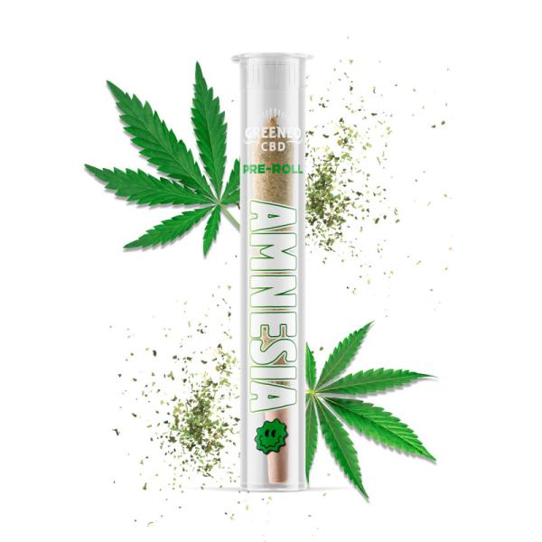 Image principale Pré Roll Amnesia 13% CBD - Lot de 20 Unités | Greeneo 🌿