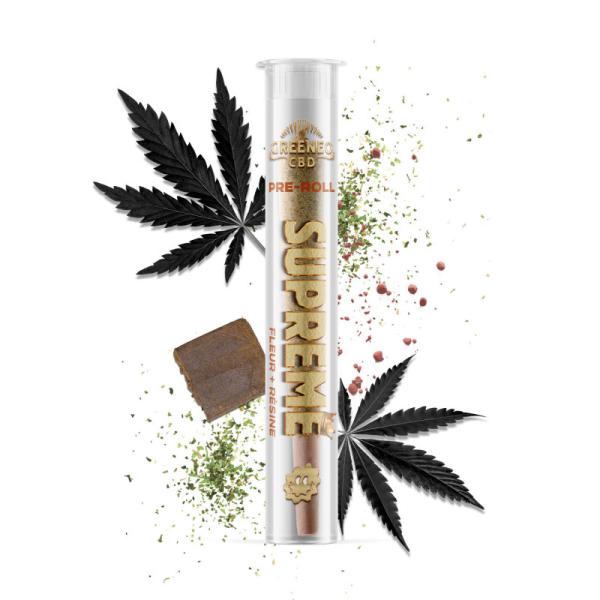Image principale Pré Roll Suprême (Fleur & Résine) 15% CBD x20 - Greeneo 🌿