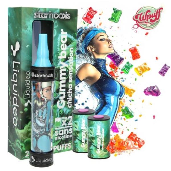 Image principale 🐻 STARHOOKS CHICHA SENSATION LIQUIDEO - 2 PODS GUMMY BEAR | 20 000 PUFFS 🍬